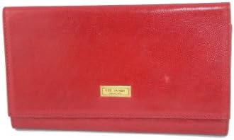 Lee Sands Red Water Buffalo Leather Wallet