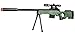 300 FPS - Airsoft Sniper Spring Rifle Gun with Scope and Laser (Green)