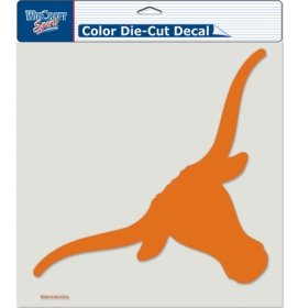 Wincraft NCAA Texas Longhorns Die-Cut Color Decal, 8"x8", Team Color