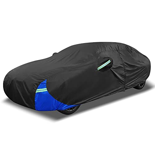 X AUTOHAUX Universal Full Waterproof Car Cover for 16-17ft Sedans