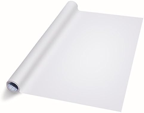 Beautyhero Wall Sticker Peel and Stick Dry Erase Message Board Decal 17.7 X 78.7Inch(White Sticker with Black Pen)