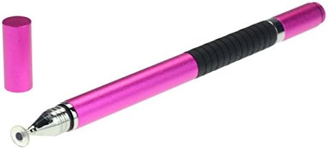 PCTC 2 in 1 Stylus Pen, Flat Point Replaceable Stylus for iPad, iPad Air, iPad Mini, iPhone, Samsung Galaxy, HP, Microsoft Surface, Dell, Nextbook, HTC and Other Touch Screen Devices (rose red)