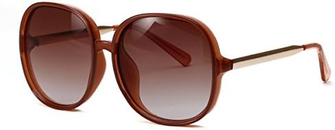 Sunglasses for Women WISH CLUB Classic Oversized Women Sunglasses Uv400 Protection All-match Large Frame Tansparent Ocean Eyewear