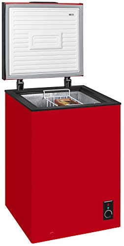 Exquisit Gefriertruhe GT 111-5 A+Rot | Standgerät | 98 Liter Nutzinhalt | rot – Bild 3