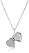 Girls' Sterling Silver Children's Petite Heart Embossed Locket Necklace, 15