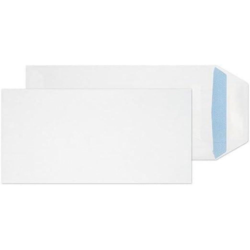 Q-Connect DL Envelopes Pocket Self Seal 100gsm White (Pack of 500)