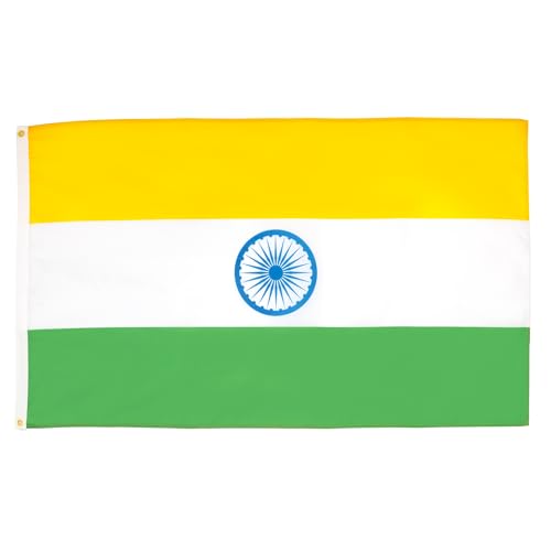 AZ FLAG India Flag 250x150 cm Indian 100D Polyester 2 Grommets
