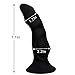 Realistic Silicone Dildo with Strong Suction Cup for Hands-Free Play, LZYAA Flexible Snake Head Dildo for Vaginal G-Spot Adult Sex Toys (Black)