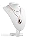 Cedon Mannequin manikin Neck Torso Necklace Display Jewelry Display Stand (White (H11.8