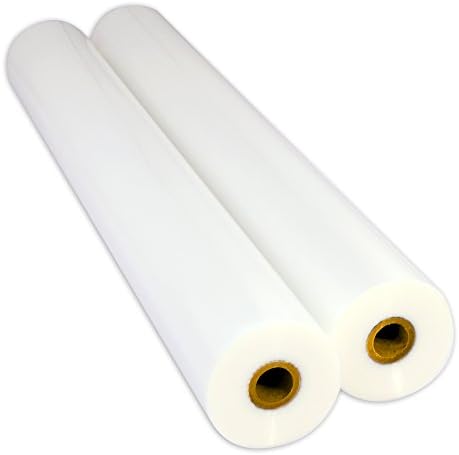 USI Thermal Laminating Film, Rolls, 1 Inch Core, 1.5 Mil, 27 Inch x 500 Feet, 2-Pack