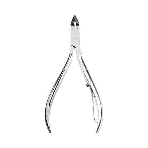 TITANIA Germany Stainless Cuticle Nippers Stainless Steel Cuticle Remover w/Sharp Cutting Edges for Trimming Tough Dry Skin & Callus - Best for Toenail & Fingernail Grooming