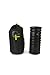 GF Foam Roller, High Density Foam & Durable PVC Core, 3 Different Intensity Zones - Maximizes Flexibility 13 x 5.5 Inches, Includes Free Storage Bag and Exercise Program (Black)