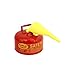 Eagle UI-20-FS Red Galvanized Steel Type 1 Gasoline Safety Can with Funnel, 2 gallon Capacity, 9.5" Height, 11.25" Diameter primary