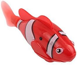 Catnew Fashion Swimming Electric Swim Robot Fish Activated Battery Powered Kids Children Bath Toy (Red)