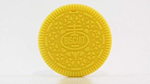 Cookie Biscuit Teething Toy BPA Free FDA Approved Yellow A Safe Unique Baby Gift