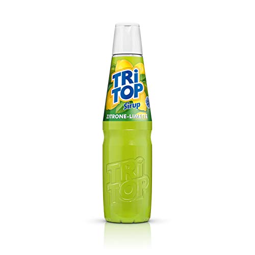 TRi TOP Getränkesirup Zitrone-Limette 1 x 600ml | Sirup für Wassersprudler | 1 Flasche ergibt ca. 5 Liter Erfrischungsgetränk