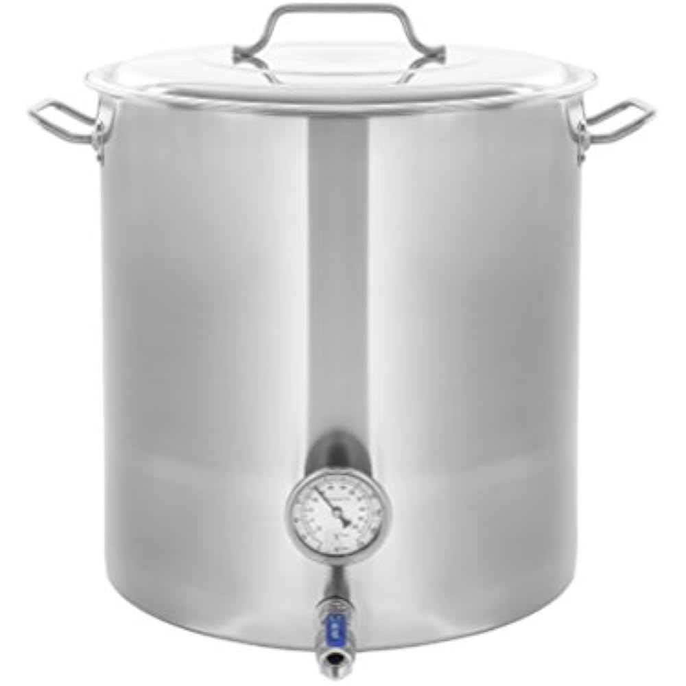 CONCORD Stainless Steel Home Brew Kettle Stock Pot (Weldless Fittings