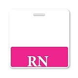 Pink RN Badge Buddy - HORIZONTAL- Heavy Duty Spill