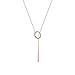 F-U 18K Rose Gold Y-Necklaces Long Chain Fashion Necklace for Women