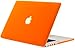 Kuzy A1398 Rubberized Hard Case Cover for MacBook Pro 15.4-Inch with Retina Display - Aluminum Unibody - Orange