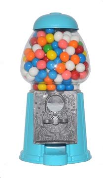 Gumball Dreams Classic Gumball Machine/Candy Dispenser, 15 Inch - Turquoise