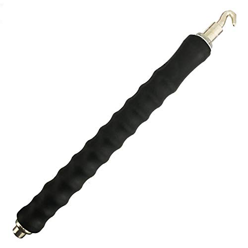 Rebar Wire Twister, Tiberham Automatic Wire Twister for Wire and Rebar Ties, Metal Construction Retractable Hook with Soft Grip Handle, Construction Site Reinforcement Tying Tool (310mm)