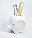 Cute Elephant Pencil Holder Creative Pen Organizer for Desk(White) from Devis