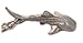 Big Blue Keychain Pewter (Whale Shark, Silver)