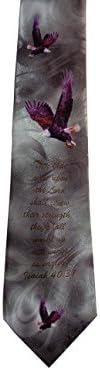 Gospitality Mens Wings As Eagles Christian Necktie