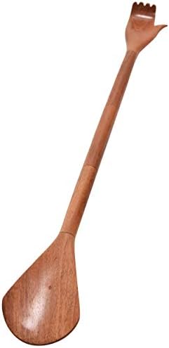 Uttam International Mahogony Wood Wooden Back Scratcher (Natural Mahogony, 30 cm x 3 cm)