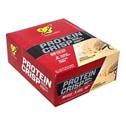 BSN Finish First Protein Crisp Protein Bars, Vanilla Marshmallow, 1.97 Oz, Box Of 12 Bars