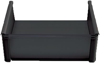 Jifram Extrusions 01000855 Easy Living Wall 8-Inch X 10-Inch Plastic Basket with Transparent Front, Black