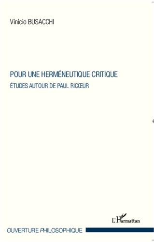 Pour une herméneutique critique