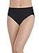 Vanity Fair Women's Body Caress Hi Cut #13137, Midnight Black, 9