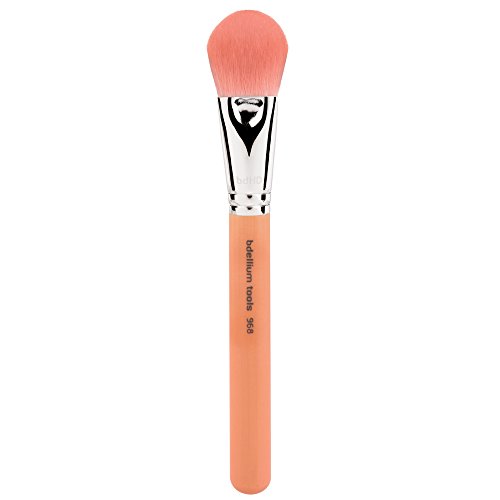 Bdellium Tools Professional Eco-Friendly Makeup Brush Pink Bambu Series - BDHD Phase II Small Foundation / Contour 968