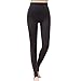 Tengo Women Winter Warm Velvet Stretchy Leggings Pants (One Size, Dark Gray)