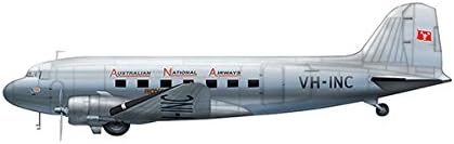 Hobby Master, Douglas C-47 Dakota, VH-INC, Australian National Airways, 1950s-1960s, 1:200 Die Cast Model