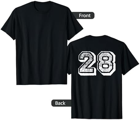 Amazon.com: #26 White Outline Number 26 Sports Fan Jersey Style T