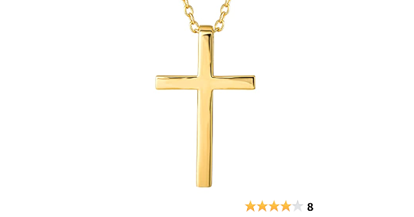Faith Sterling Silver Cross Necklace 