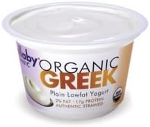 Wallaby Yogurt Company Organic Greek Plain Lowfat Yogurt, 6 Ounce -- 12 per case.