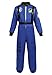 Halloween Astronaut Costume for Kids Role Play Child NASA Flight Jumpsuit Costumes Blue XL