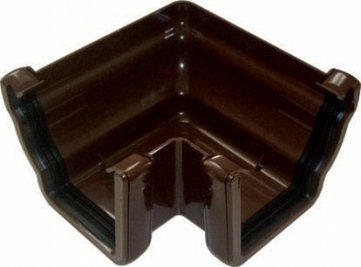 FLOPLAST 90° Angle - External RAN2 for 110mm Niagara Ogee System (Brown)