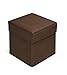 Badger Basket Folding Storage Ottoman Bench, Storage Chest, and Foot Rest Stool - Brown