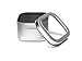 Nakpunar 6 pcs Clear Top Square Tins - 8 oz