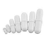 7pcs PTFE magnetic stirrer mixer stir bar White Color