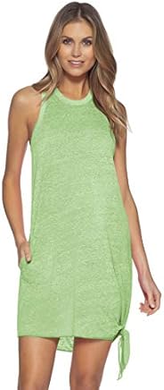Becca by Rebecca Virtue Women's Beach Date Tie Side Tank Dress Swim Cove