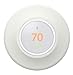 Metal Nest Learning Thermostat Wall Plate Compatible with Google Nest Learning Thermostat 3rd /2nd/1stGeneration 5.9 Inch White (Nest Thermostat not Included)