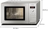Bosch 800W Freestanding Microwave Oven with Grill, Steel view 2