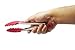 The holm Set of 3 Heavy Duty, Non-stick, Stainless Steel Kitchen Red Tongs (7, 9, 12 Inch) for Barbeque, Cooking, Grilling Turner - A Serving and Feeding Set for Your Kitchen