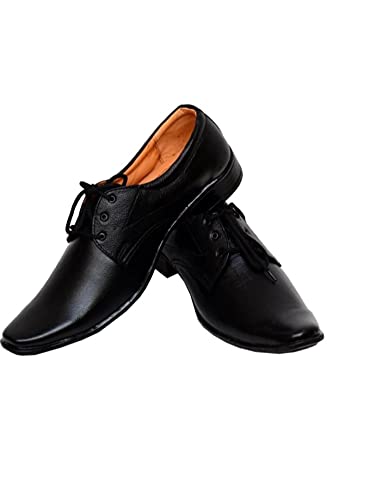 Buy Leather Shoe House Black Formal Everyday WEAR Mens Leather LACE-UP